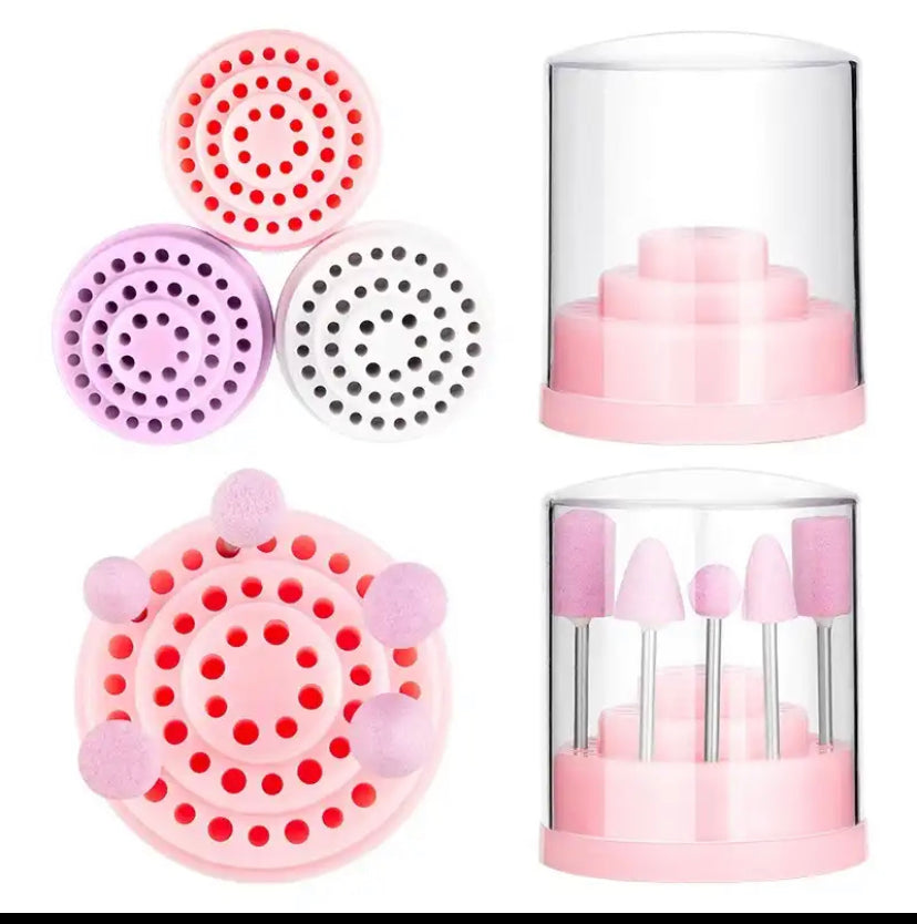 48 Holes Nail Drill Bit Holder