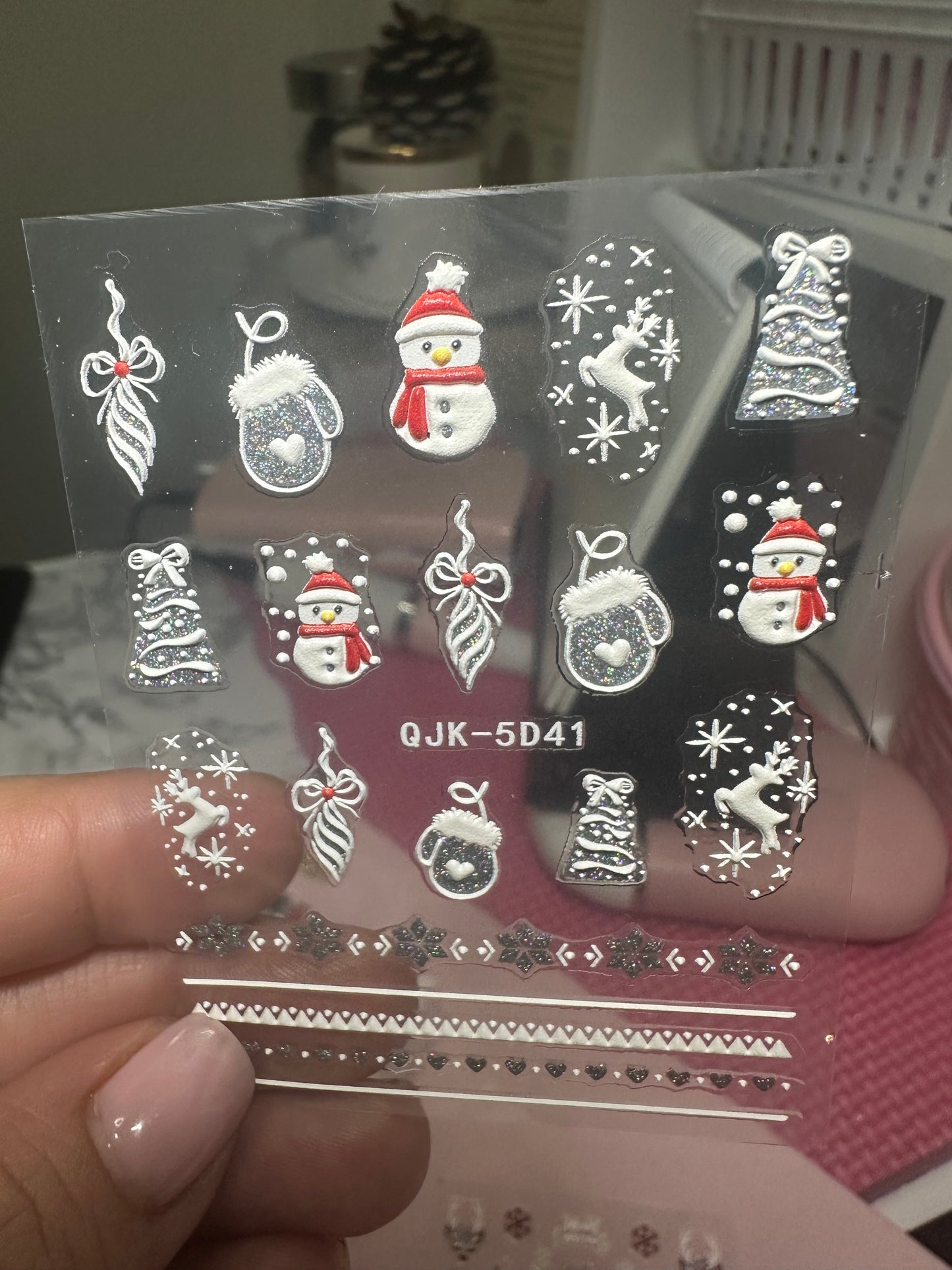 Christmas Nail Arts Stickers (4 sheets)