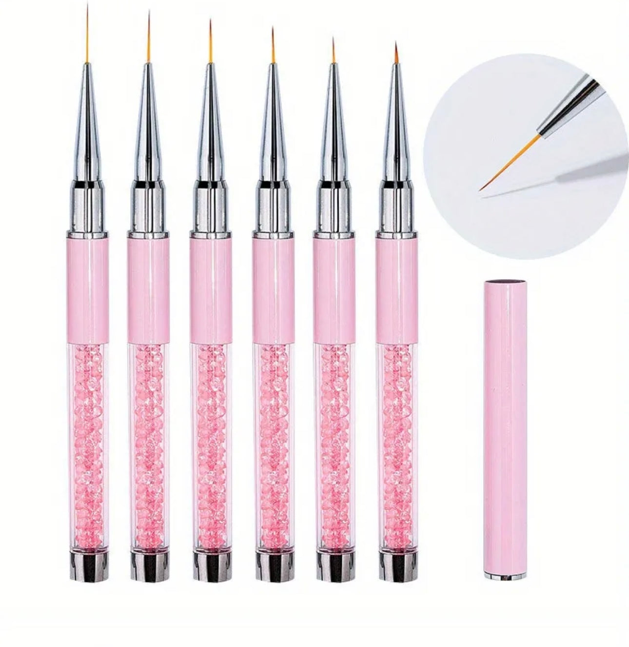 PROFESSIONAL NAIL ART BRUSHES SET (6 pieces l)