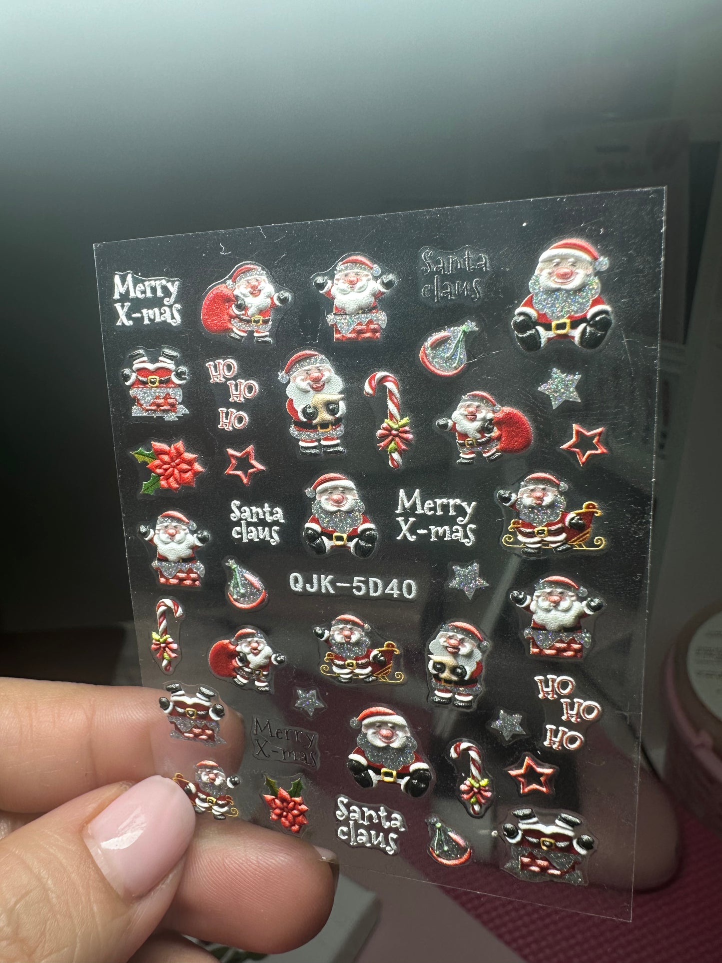 Christmas Nail Arts Stickers (4 sheets)