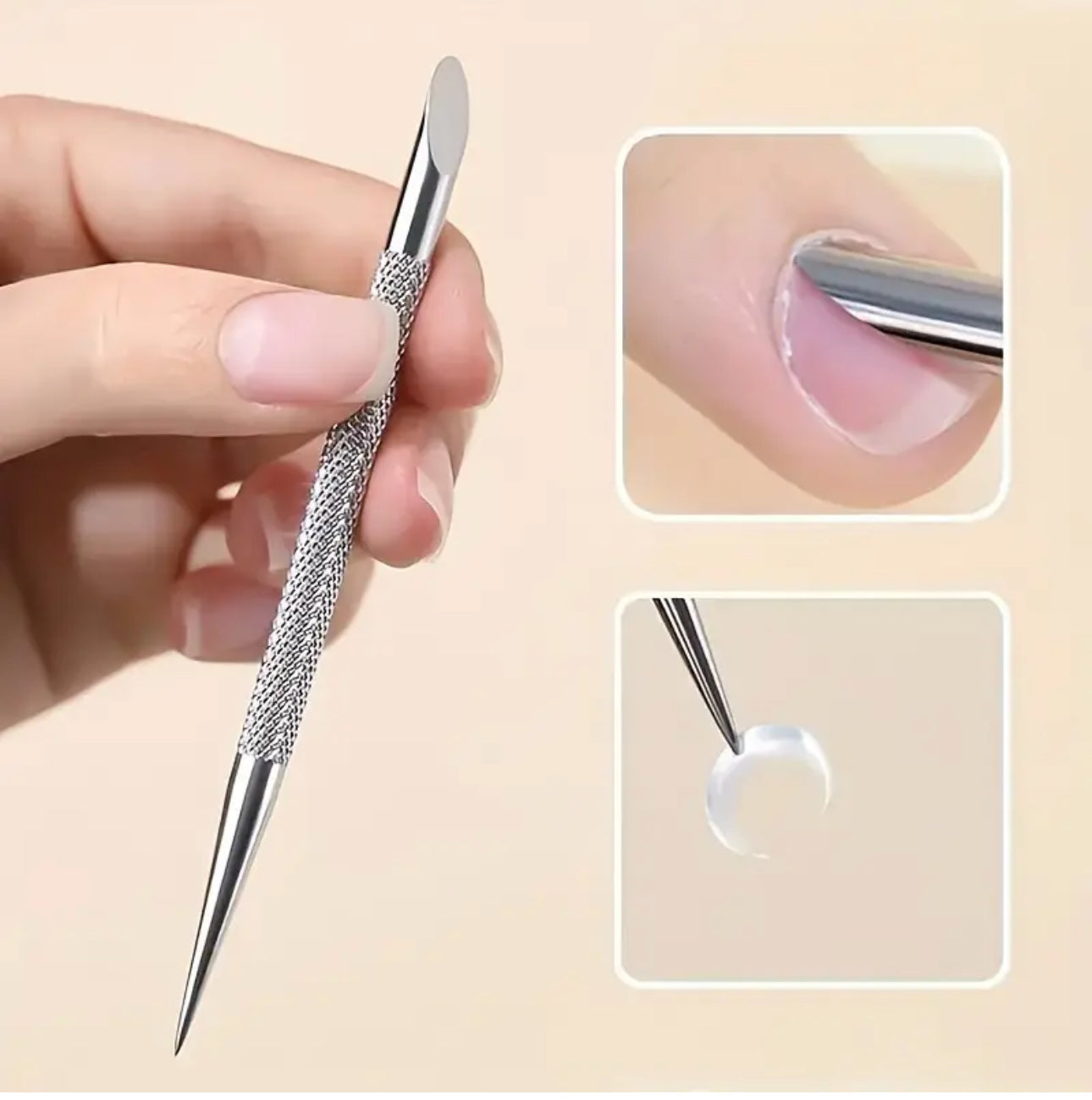 Metal Cuticle Pusher and Scraper