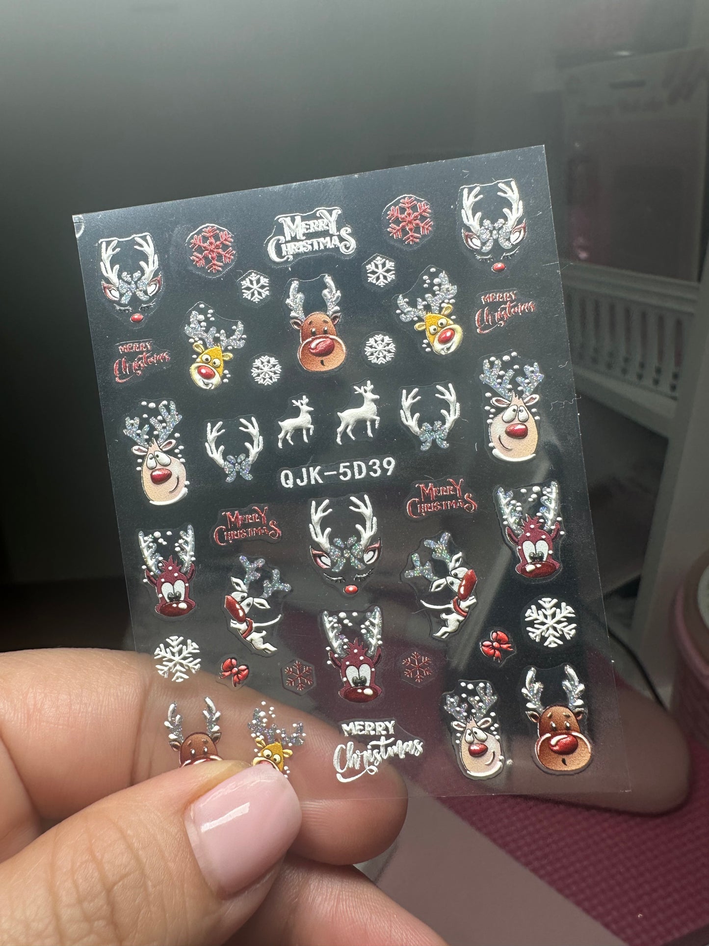 Christmas Nail Arts Stickers (4 sheets)