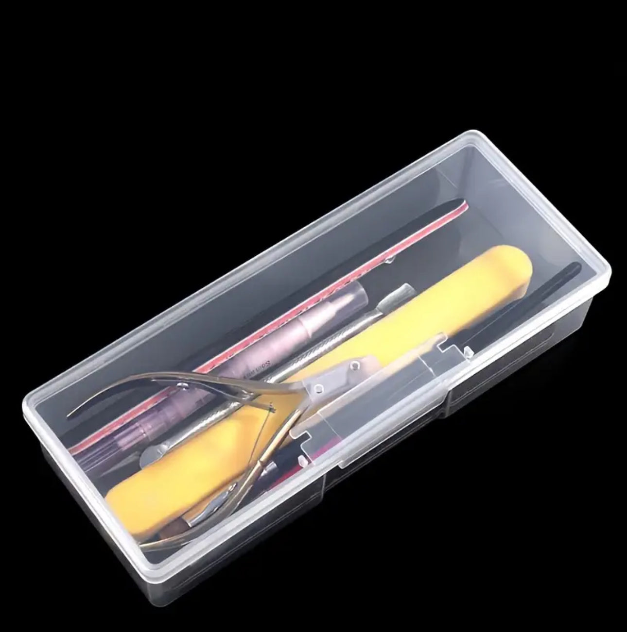 Clear Manicure Tool Box