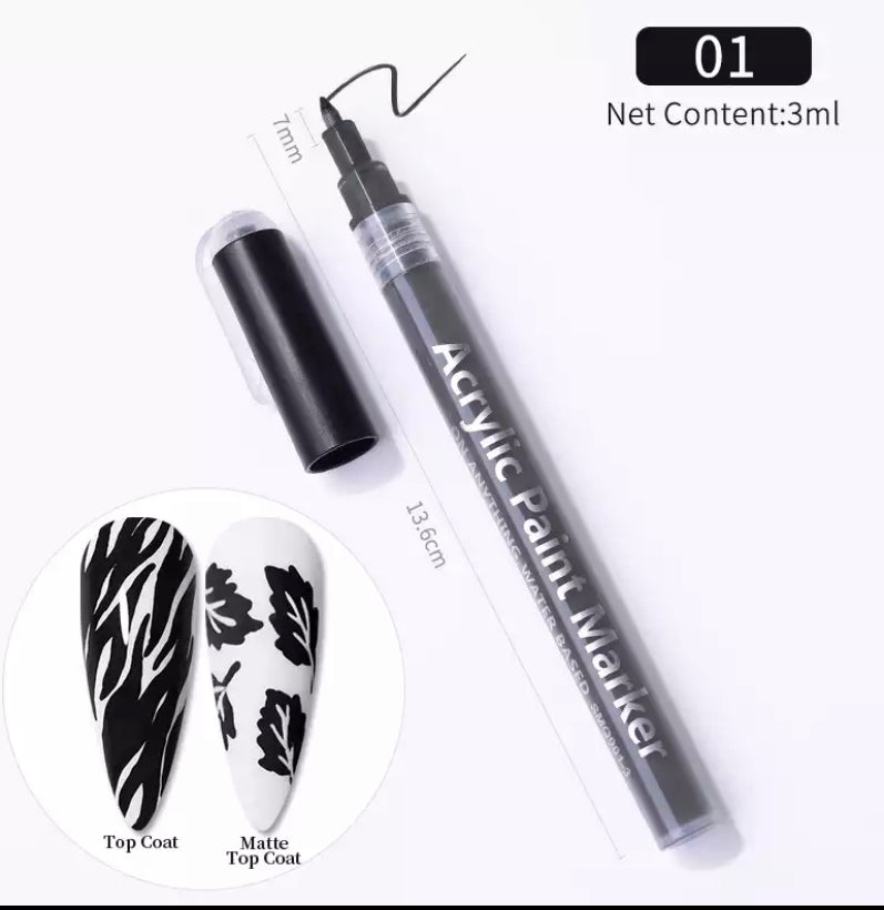 Nail Art Pen Black