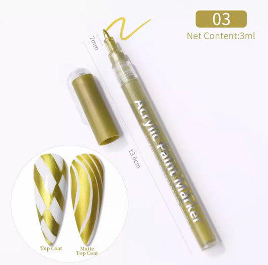 Nail Art Pen Gold