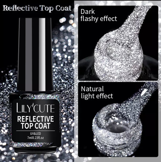 Reflective Top Coat Gel Polish UB LED