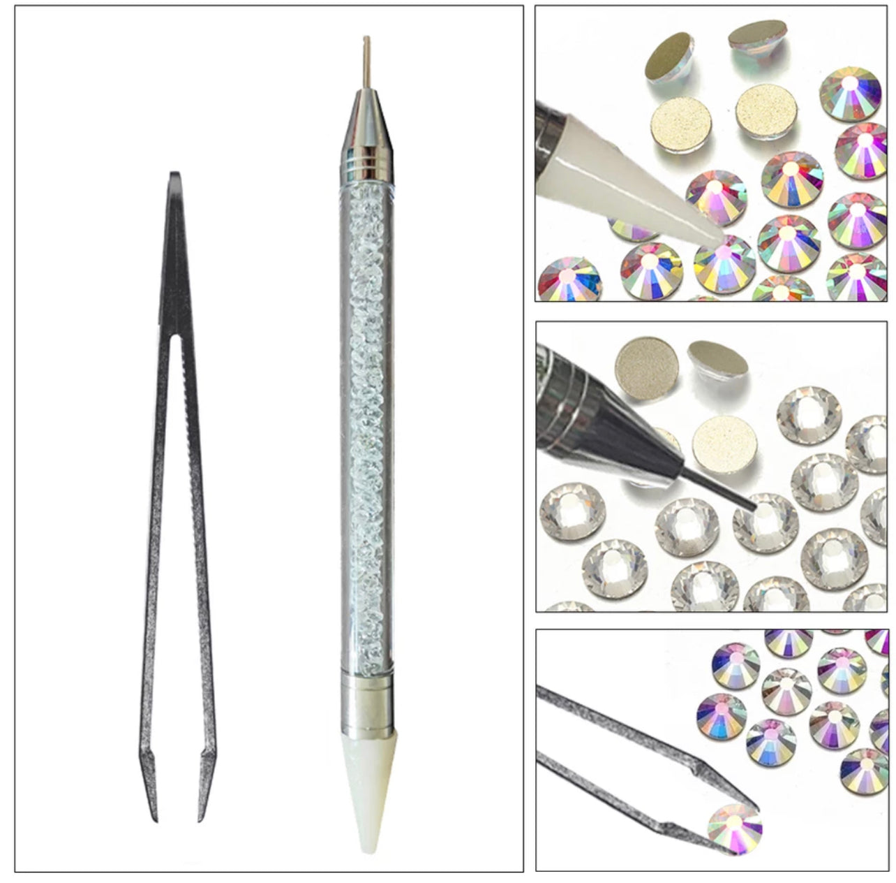 Multi-size 3D Crystals Nail Rhinestones